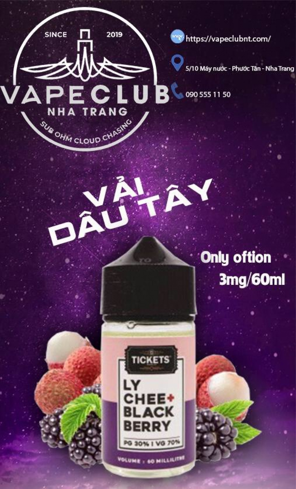 TICKETS LYCHEE + VIỆT QUẤT