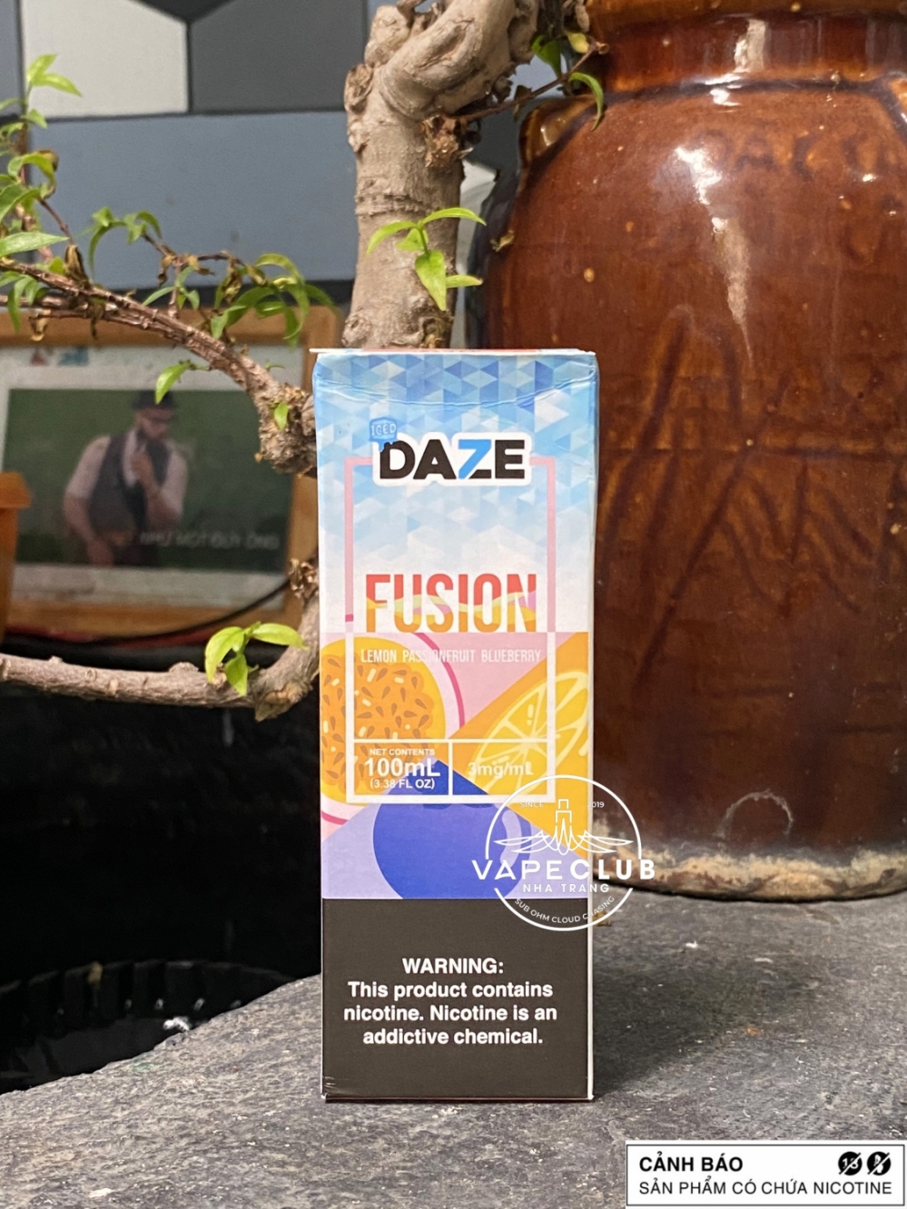 Daze Fusion Series - Lemon Pasionfruit Blueberry - 3mg (Chanh Dây Việt Quất)