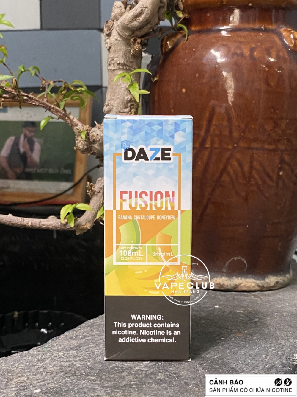 Daze Fusion Series - Banana Cantaloupe HoneyDew - 3mg (Chuối Dưa Gang Dưa Lưới)